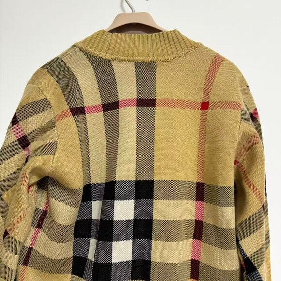 Burberry Women's Check Wool Caragh Cardigan - Picture 10 of 13